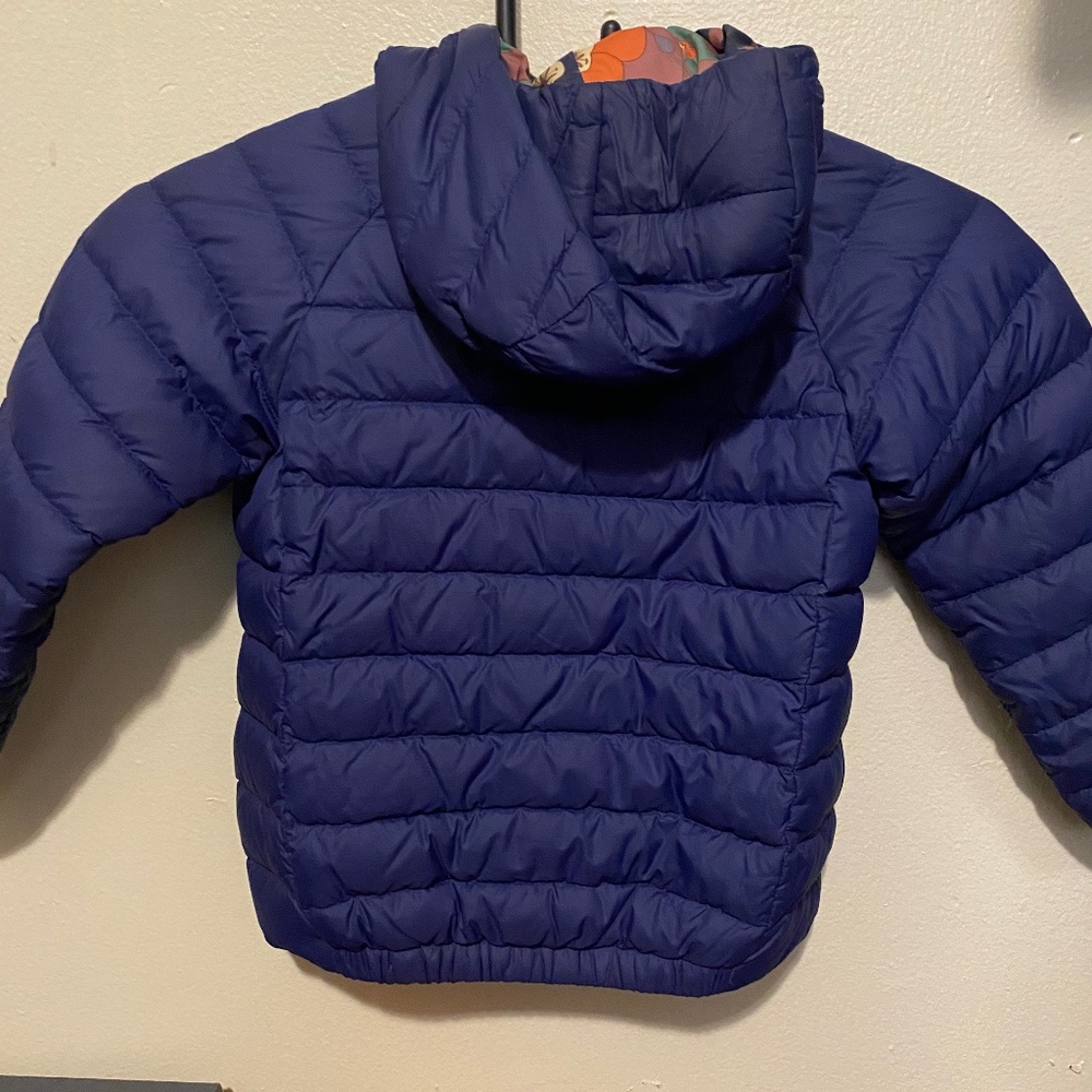 Baby reversible down sweater hood